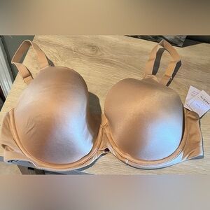 Auden Lightly Lined Comfort Wire T-Shirt Nursing Bra Easy Release Clips 38DD NWT